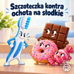 Szczoteczka kontra ochota na słodkie